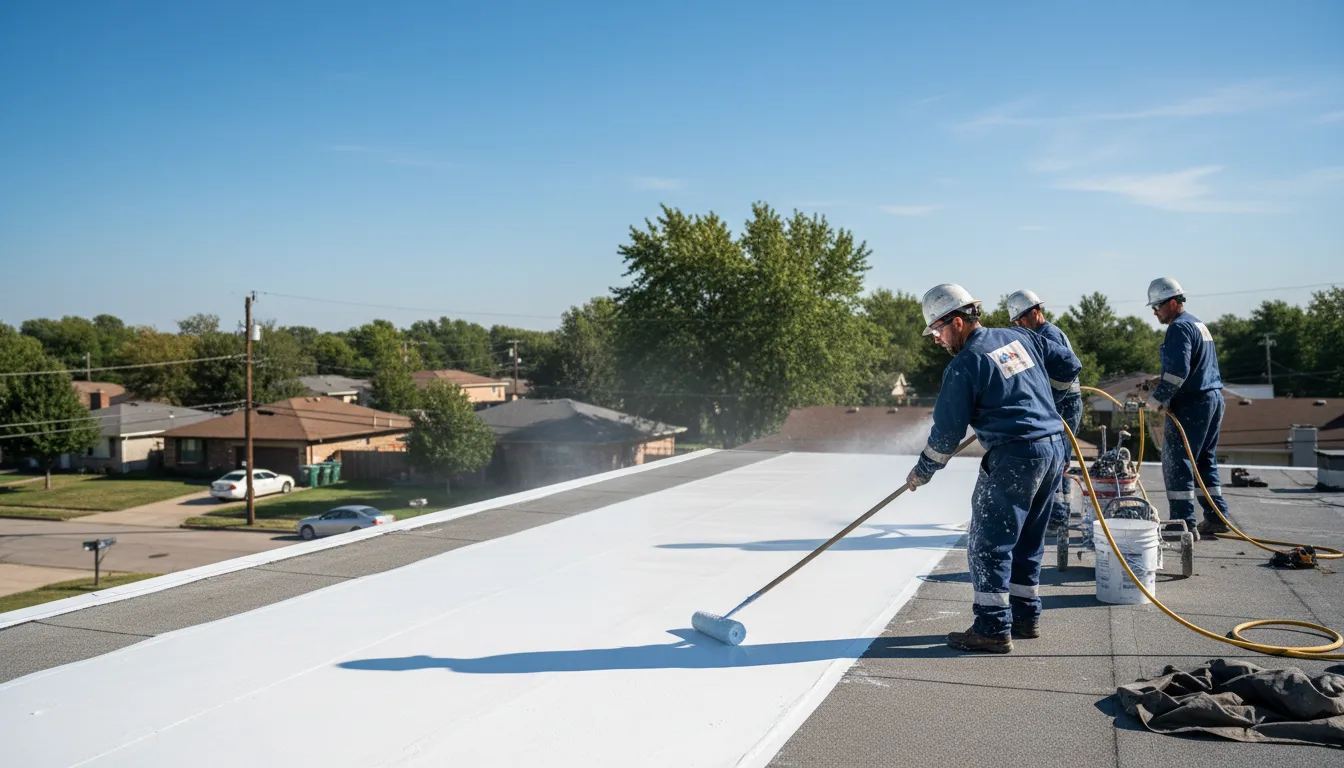 Commercial roof coating in Goshen, CT near me